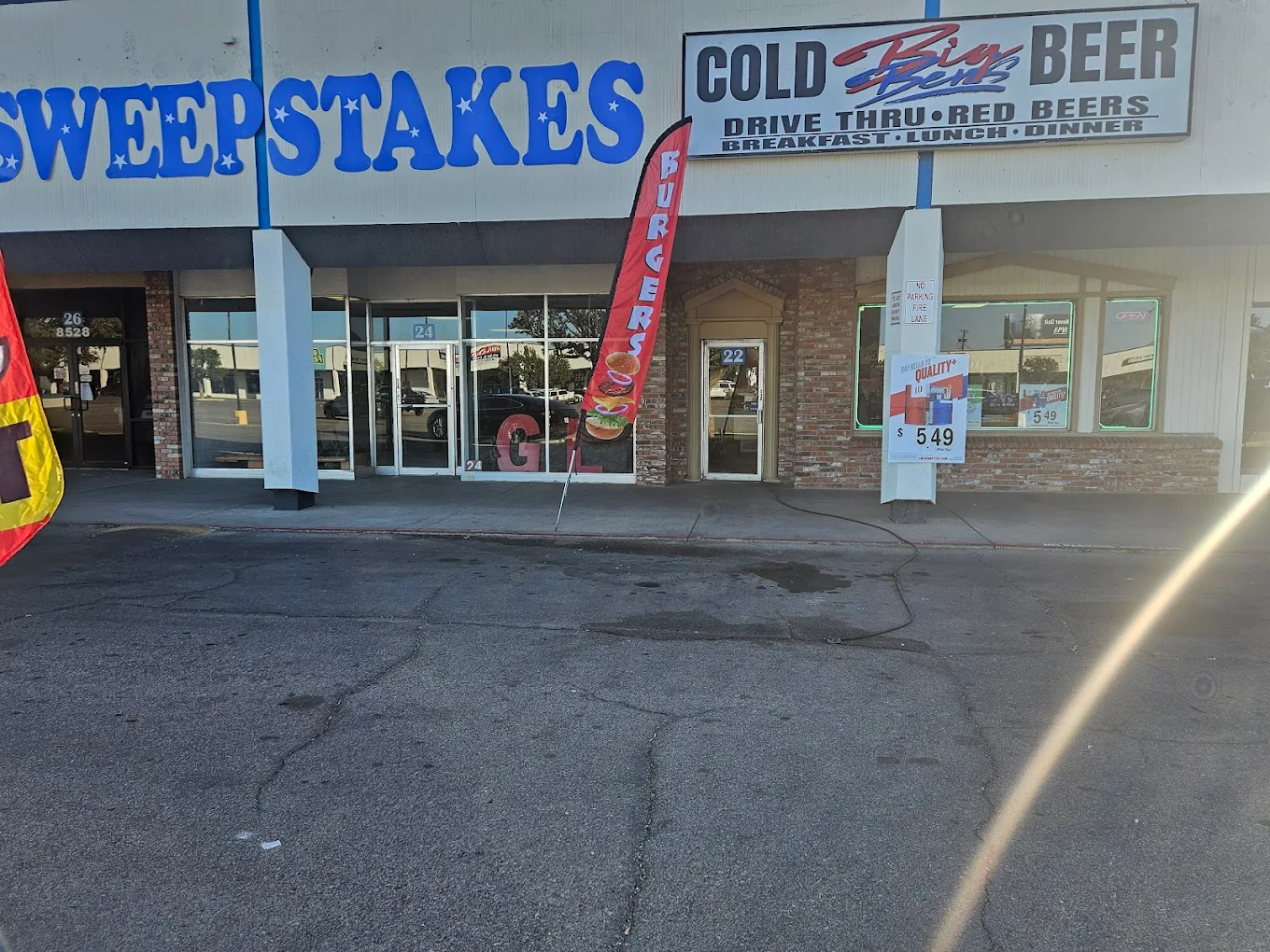 Sunrise Mini Mart storefront by day